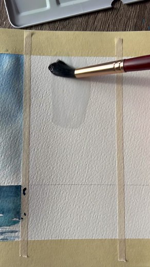 Easy Watercolor Seascape Painting Tutorial