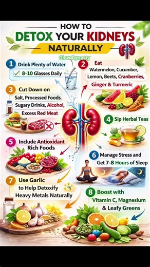 8 Simple Ways to Detox Your Kidneys Naturally 💧🔥Your Kidneys Are Crying 😳 Do This Daily! 💧 #shorts