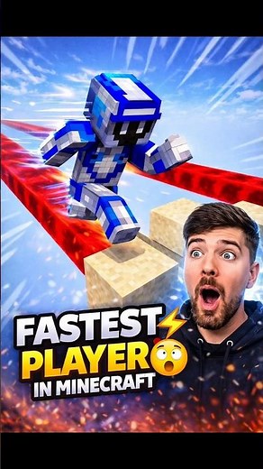 Fastest Player in Minecraft ⚡🔥 #shorts