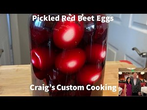 Pickled Red Beet eggs.