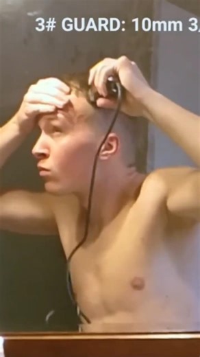 Crew Cut Fade Self-Haircut - How to cut your own hair #crewcut #diyhaircut