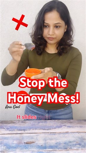 Stop Honey Mess! Simple Trick for Clean Spoons #shortsfeed #shorts #trending #kitchenhacks #tips