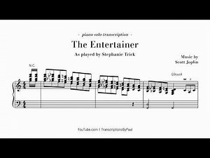 The Entertainer - Stephanie Trick transcription (sheet music)