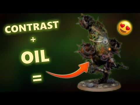 Paint FAST Grimdark with Oil Washes and Contrast! | Chaos Nurgle Tutorial for Warhammer 40k