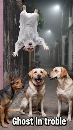 Alien Dog vs Ghost 😱👽👻 #funnydog #hindicomedy #viral