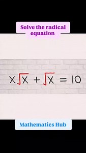 81 reactions · 68 comments | Solve the radical expression #radicalequation #viralreels #viral #maths #solve #simplify | Mathematics Hub | Facebook