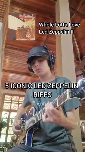 5 iconic Led Zeppelin riffs 🎸 #music #guitar #ledzeppelin #ranking