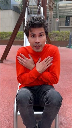 My expressions while sliding down the slide 🛝❤️