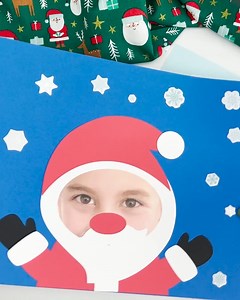 Turn your kiddos into Santa with this simple craft. | Simple Everyday Mom