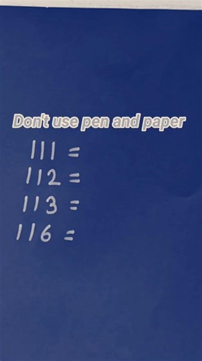 #dontusepenandpaper#shorts#braintest#education@Amazing_craftopia