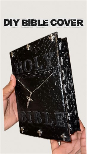 Jae Shanae ✨ on Instagram: "DIY Bible Covers are my new fav thing 🥰 This year I want to continue to create, and I don’t really have many limits on what that means. New year, new hobbies!! @hobbylobby I’ll be back boo😙 Yall wanna see more I do in the future? - - - - - #mensbiblestudy #biblecovers #diyproject #artsandcraft #newhobbies DIY men’s study bible cover Decorating bibles hobby lobby projects"