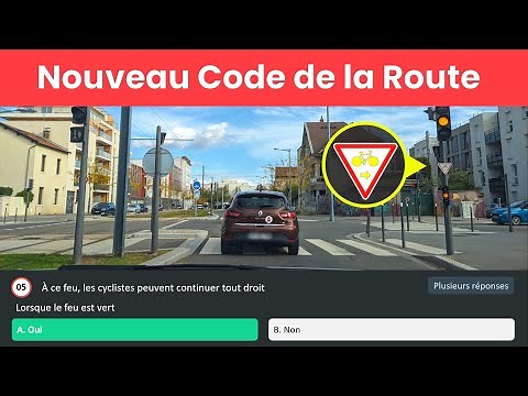 NOUVELLES QUESTIONS - Test Code de la Route 2023 - Série 38