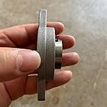 Pillow Block Bearing, 4Pcs KP000 Flange Mounted Pillow Bearings - Bore 10mm/0.39" ID Self Alignment Zinc Alloy Plummer Block Bearing for Diameter 10mm Linear Shaft Rod