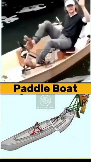 Paddle Boat Mechanical Design#Engineering #Mechanical #HowItWorks #TechEducation #Mechanics #boat