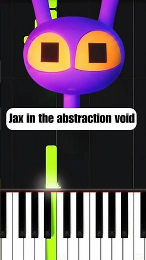 Jax in the abstraction void - The Amazing Digital Circus Ep7 - Easy Piano Tutorial #shorts