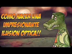 Como Realizar Un Impresionante Efecto ÓPTICO - Dinosaurio que Gira La Cabeza