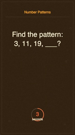 Quick! What's the answer? Number Patterns edition ⚡