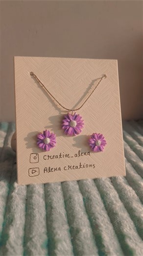 DIY Clay Jewellery Using Mould | Beginner Friendly Floral Set#shorts #trending #jwellery#diy