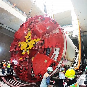 9.6K views · 210 reactions | Hanoi’s underground train network moved a step closer after a German-made boring machine to create tunnels under the capital city began work. The underground section of Metro Line 3 is expected to come into operation late next year. | Việt Nam News | Facebook