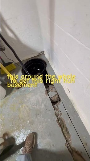 Sump pump installation ￼