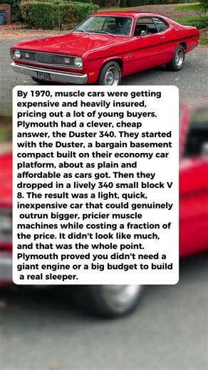 Plymouth Turned Its Cheapest Economy Car Into a Muscle Car for Almost Nothing