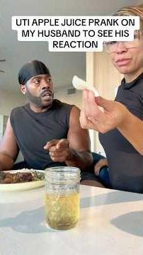 He definitely is dramatic it’s only salt apple juice and water 🤣🤣🤣 #youtubeshorts #funny #comedy