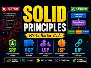 SOLID Principles Explained | SRP, OCP, LSP, ISP & DIP for Beginners