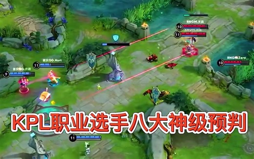 盘点KPL职业选手八大神级预判,刺痛净化躲大闪,凉晨疑似开东西了
