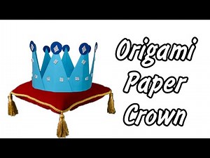 Origami paper crown | How to make paper princess crown | diy color paper made | Easy tutorial