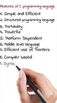 Features of C programming languages | C programming Features | 10 features of c programming language