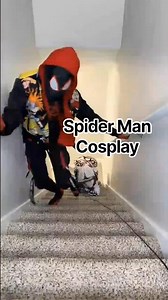 Viral Spider man Cosplay costume Miles Morales trend💃