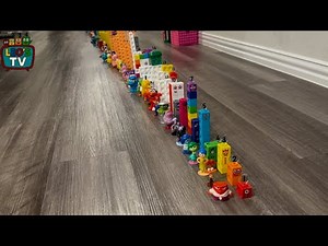 NumberBlocks And Characters Domino Chain Reaction | | Leo’s Tv