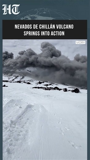 Chile Volcano Erupts, Sends Ash Column 380 Metres Into the Sky #Shorts