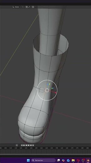 Modeling Stylized Boots in Blender 👢⚡#shorts #blender3d #blender #3d
