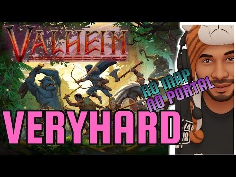 11- VALHEIM, VERY HARD (PESADELO), NO MAP, NO PORTAL , INVASÃO + @Beep-Oficial @janders4547