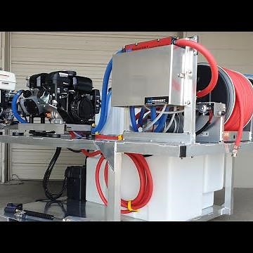 @midwestwashingequipmentllc1209 Tsunami + PW gas powered soft wash & pressure wash truck skid