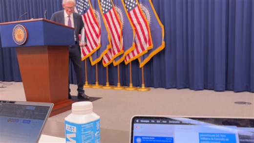 Walking out of his last news conference as Fed Chairman Jay Powell says. “Thank you very much, everyone. I won't see you next time.” #FederalReserve #Powell