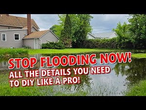 14" Deep Backyard Floodwater Complete Yard Drain: French Drain How-To Tutorial