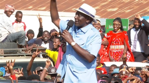 President William Ruto addresses the public at Mararal Town, Samburu County . | Channel 7 News