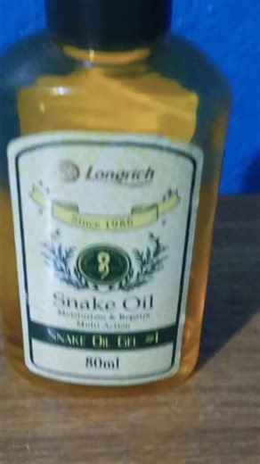 Let me clear some of the people's curiosity about the mighty multi-action snake oil from Longrich. Health Benefits of Snake Oil (Traditional Use) Snake oil, especially from the Chinese water snake, is rich in omega-3 fatty acids (EPA & DHA). These nutrients are also found in fish oil, but in higher concentrations in snake oil. Here are the main health benefits: 1. Anti-inflammatory properties Reduces swelling, stiffness, and pain in joints. Traditionally used for arthritis, back pain, and muscle