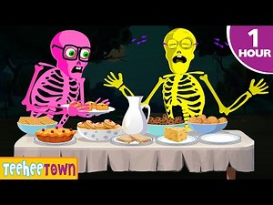 Midnight Dinner - Papa Skeleton Crying For Pie💀🎃 Spooky Skeletons Songs By Teehee Town
