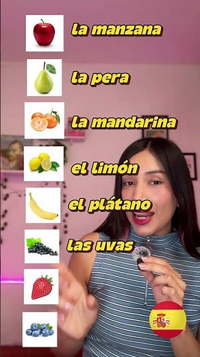 Aprende los NOMBRES de las frutas en español 🍎 Vocabulario básico