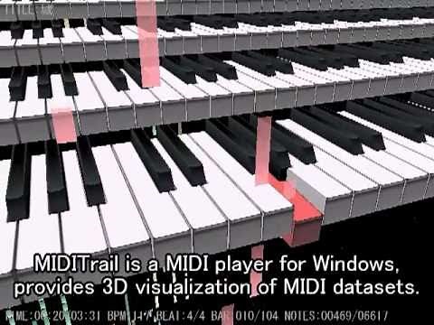 MIDITrail - Piano Roll Rain