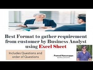 Requirement Gathering Questions and excel Format