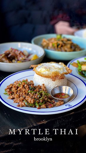 joanna  | nyc foodie • travel | myrtle thai, nyc 438 Myrtle Ave, Brooklyn NY . what we ordered: Lunch deal : main + appetizer $10.95 Chicken pad see ew + curry puff... | Instagram