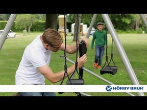 Montering og samling af Hörby Bruk gyngestativ
