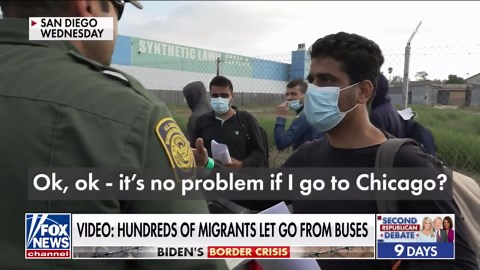 FOX drone captures massive amount of migrants in Eagle Pass, Texas