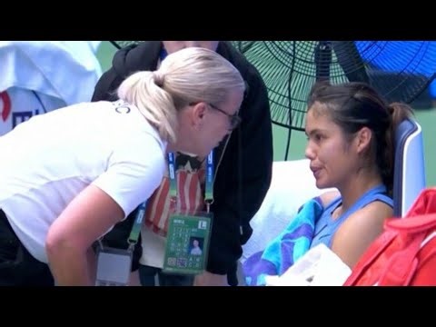 Emma Raducanu retires from Wuhan Open while being thrashed by opponent