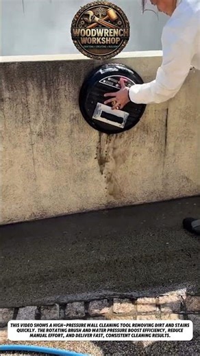 Powerful Wall Cleaning Machine | Satisfying Pressure Wash Transformation