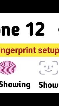 How to Set Fingerprint lock iPhone 12 | Fingerprint setup in iphone |